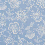Schumacher Hothouse Flowers Silhouette Bliss Blue Fabric