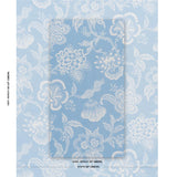 Schumacher Hothouse Flowers Silhouette Bliss Blue Fabric