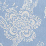 Schumacher Hothouse Flowers Silhouette Bliss Blue Fabric