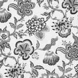 Schumacher Hothouse Flowers Silhouette Black & White Fabric