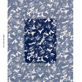 Schumacher Palisades Palm Indoor/Outdoor Indigo Fabric