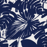 Schumacher Palisades Palm Indoor/Outdoor Indigo Fabric