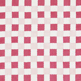 Schumacher Chequer Hand Block Print Pinks Fabric