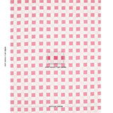 Schumacher Chequer Hand Block Print Pinks Fabric