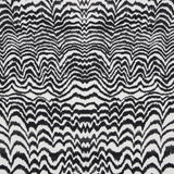 Schumacher Ink Wave Print Indoor/Outdoor Black Fabric