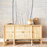 Schumacher Acanthus Forest Panel Set Cool Multi Wallpaper