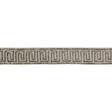 Schumacher Mercury On Natural Delphi Beaded Tape