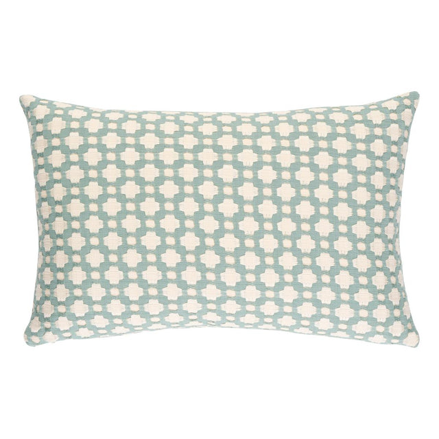 Schumacher Water/Ivory 18" x 12" Betwixt Pillow