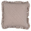 Schumacher Brown 18" x 18" Brigitte Stripe Pillow