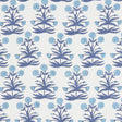 Schumacher Mughal Hand Block Print Sky Indigo Fabric