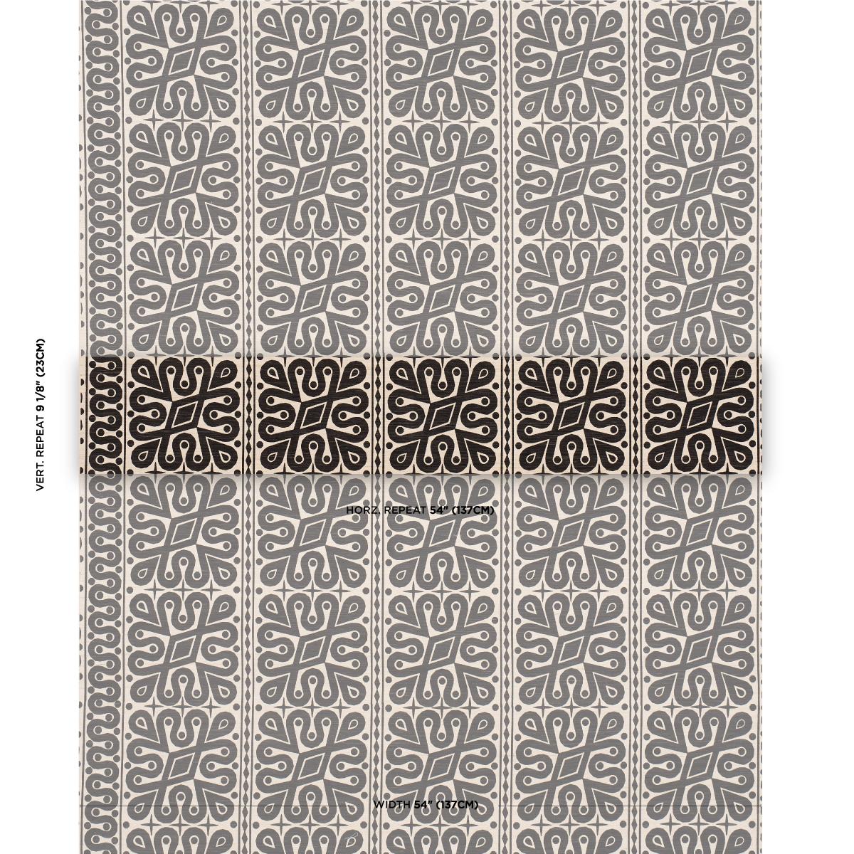 Schumacher Borneo Silk Black Fabric