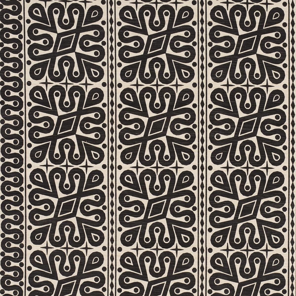 Schumacher Borneo Silk Black Fabric