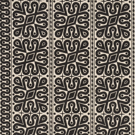 Schumacher Borneo Silk Black Fabric