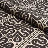 Schumacher Borneo Silk Black Fabric