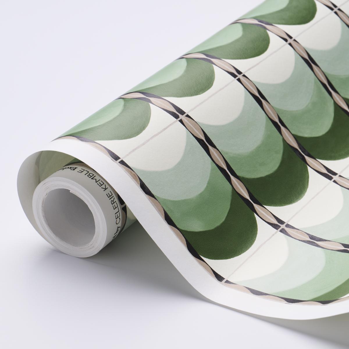 Schumacher Sintra Green Wallpaper