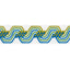 Schumacher Peacock The Twist Embroidered Tape