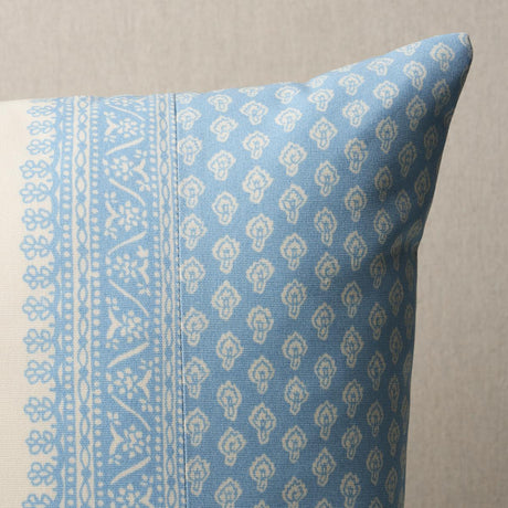 Schumacher Hyacinth I/O China Blue 20" x 20" Pillow