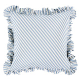 Schumacher Sky 20" x 20" Brigitte Stripe Pillow