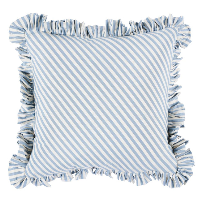 Schumacher Sky 20" x 20" Brigitte Stripe Pillow