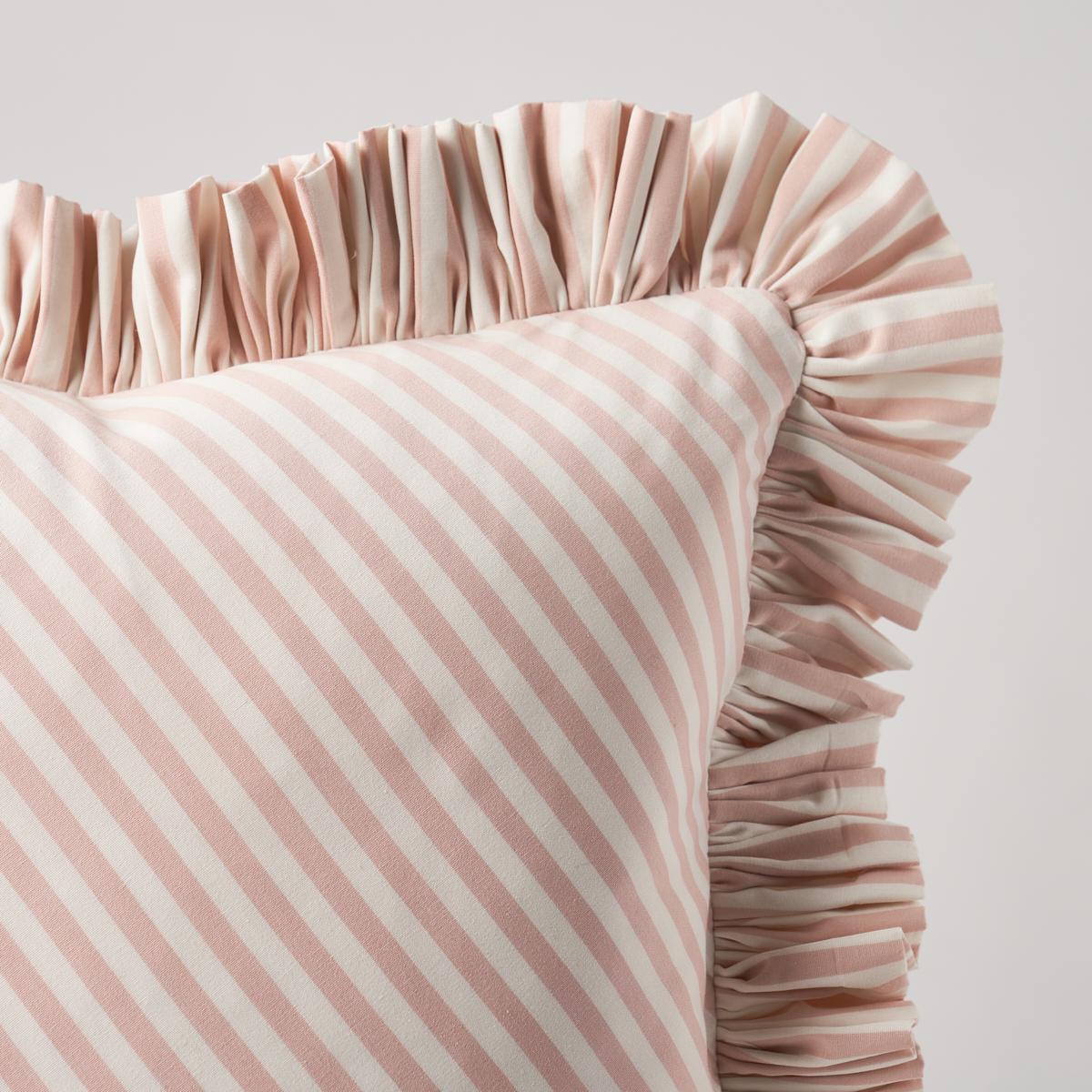 Schumacher Brigitte Stripe Blush 20" x 20" Pillow