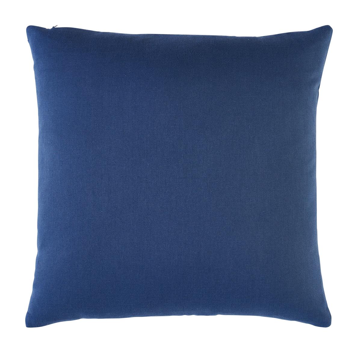 Schumacher Marine 16" x 16" The Twist Embroidered Pillow