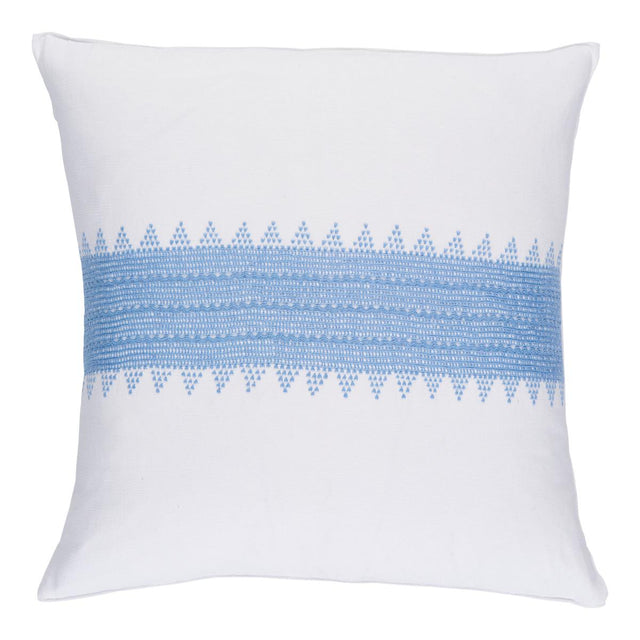 Schumacher Sky 20" x 20" Chamula Pillow