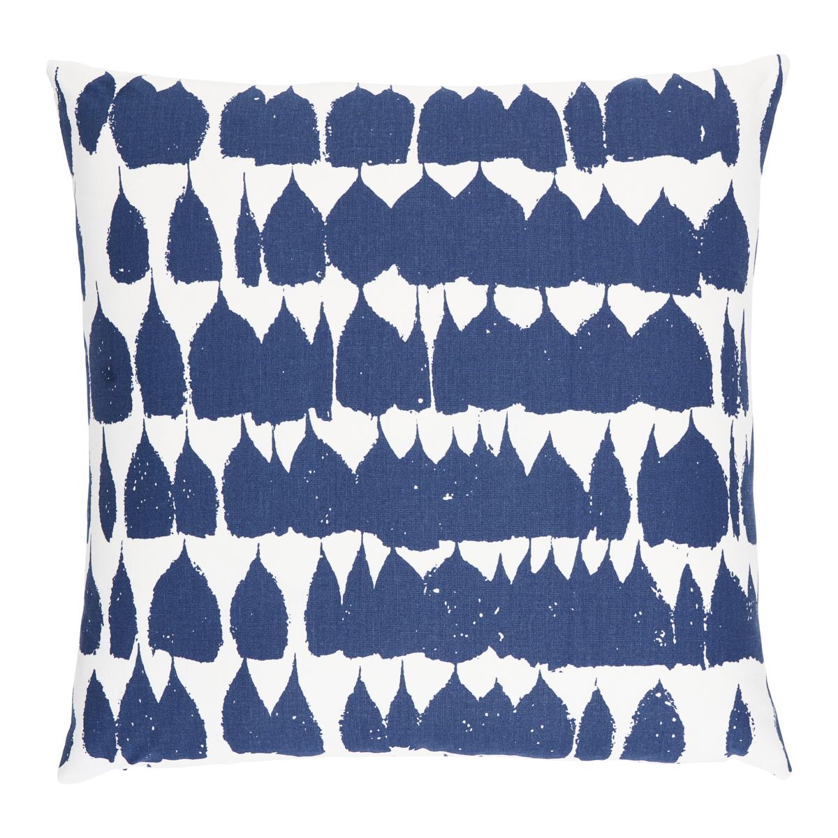 Schumacher Navy 20" x 20" Queen Of Spain Pillow
