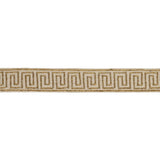 Schumacher Gold On Natural Delphi Beaded Tape