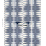 Schumacher Backgammon Cut Velvet Blue Fabric