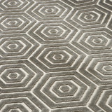 Schumacher Bees Knees Cut Velvet Grey Fabric