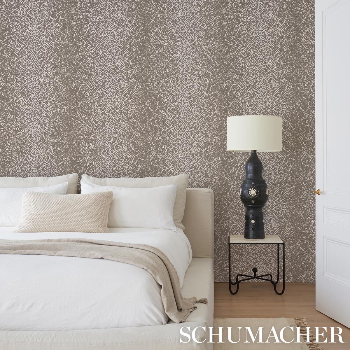 Schumacher Fickle Texture Sand Wallpaper