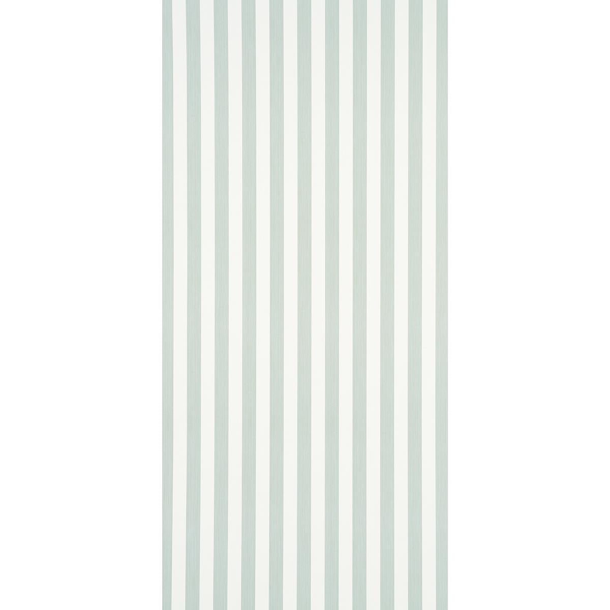 Schumacher Edwin Stripe Medium Eucalyptus Wallpaper