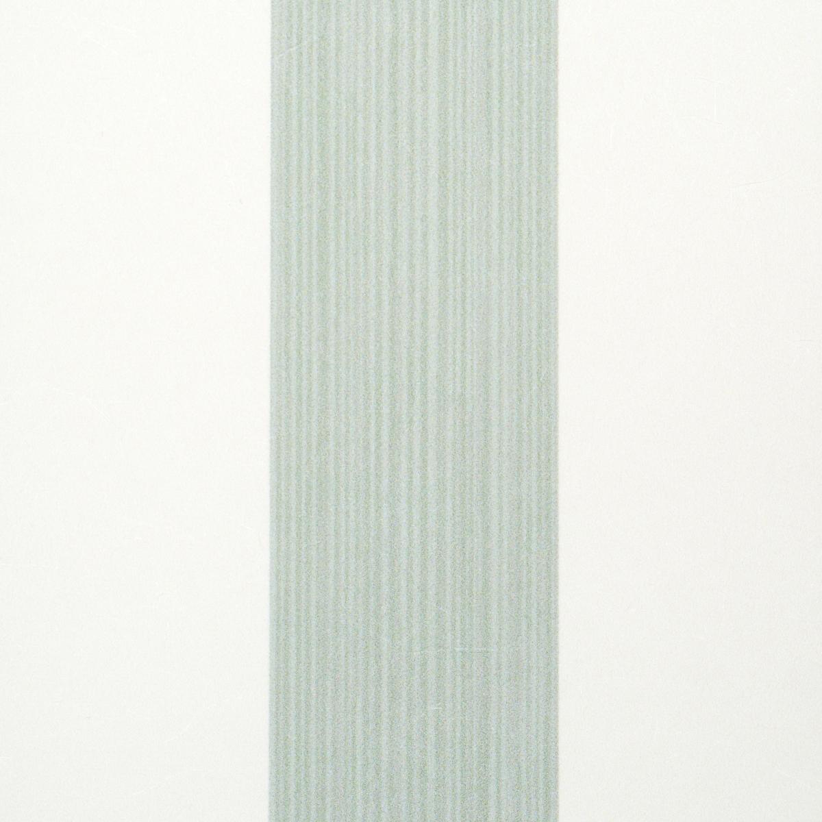 Schumacher Edwin Stripe Medium Eucalyptus Wallpaper