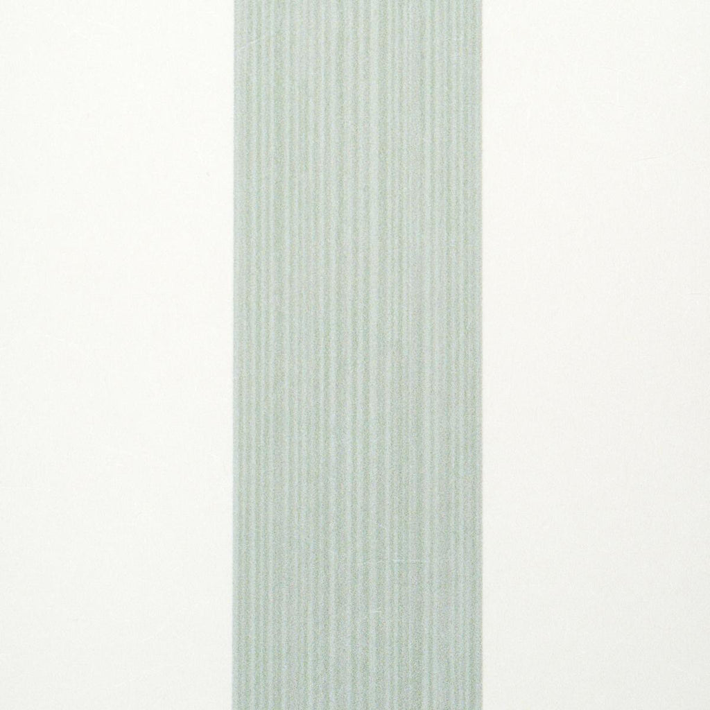Schumacher Edwin Stripe Medium Eucalyptus Wallpaper