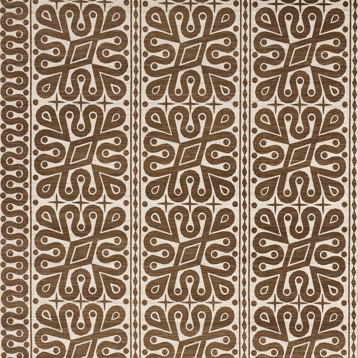 Schumacher Borneo Silk Brown Fabric