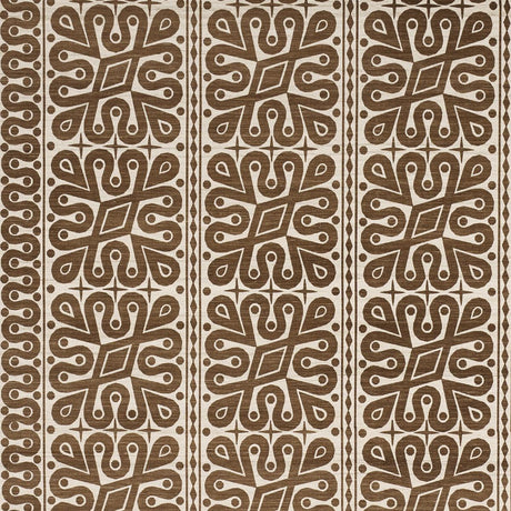 Schumacher Borneo Silk Brown Fabric