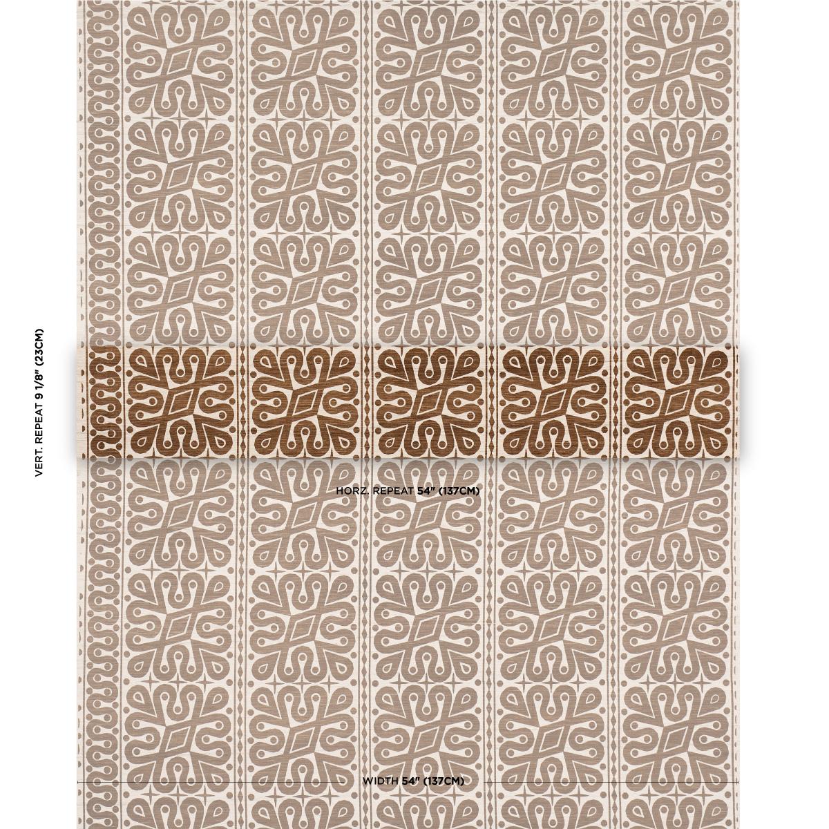 Schumacher Borneo Silk Brown Fabric