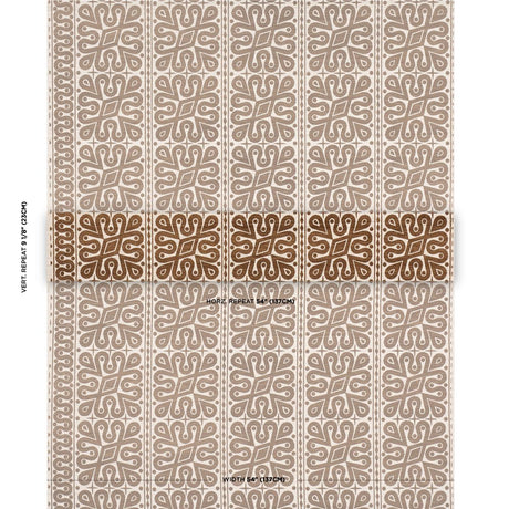 Schumacher Borneo Silk Brown Fabric