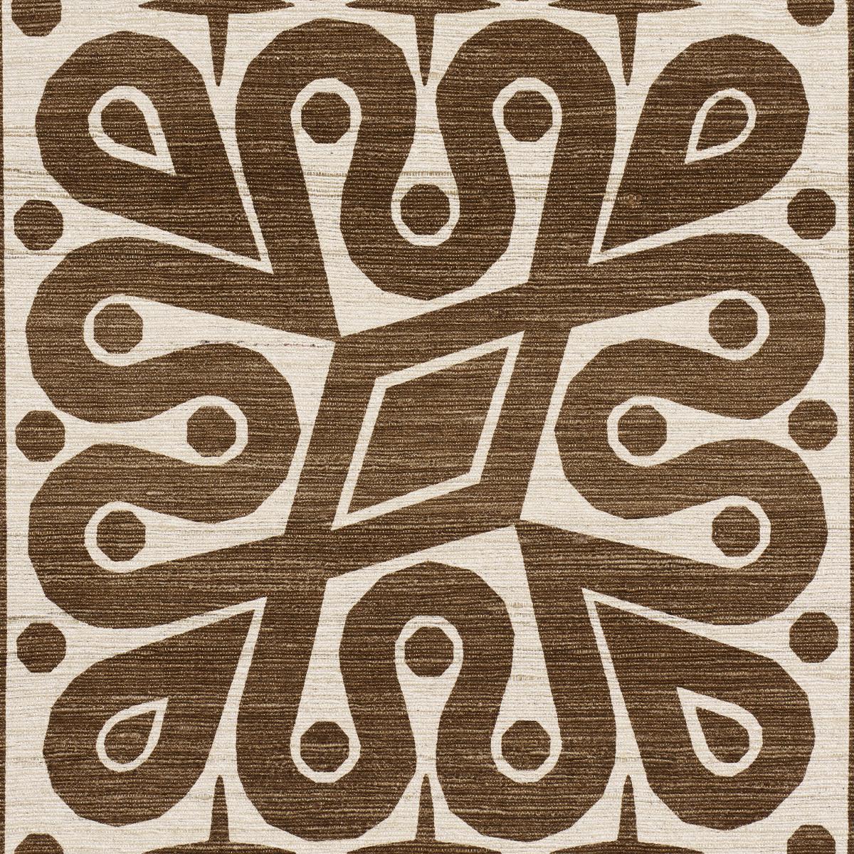 Schumacher Borneo Silk Brown Fabric