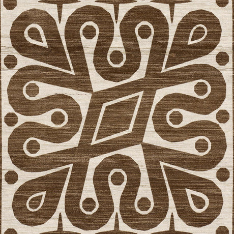 Schumacher Borneo Silk Brown Fabric