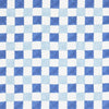 Schumacher Chequer Hand Block Print Blue Fabric