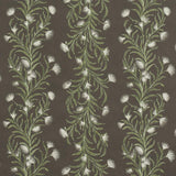 Schumacher Tasmanian Mimosa Brown &Green Wallpaper