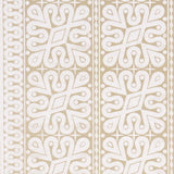 Schumacher Borneo Grasscloth White Wallpaper