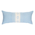 Schumacher Hyacinth I/O China Blue 30" x 14" Pillow