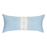 Schumacher Hyacinth I/O China Blue 30" x 14" Pillow