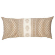 Schumacher Hyacinth I/O Neutral 30" x 14" Pillow