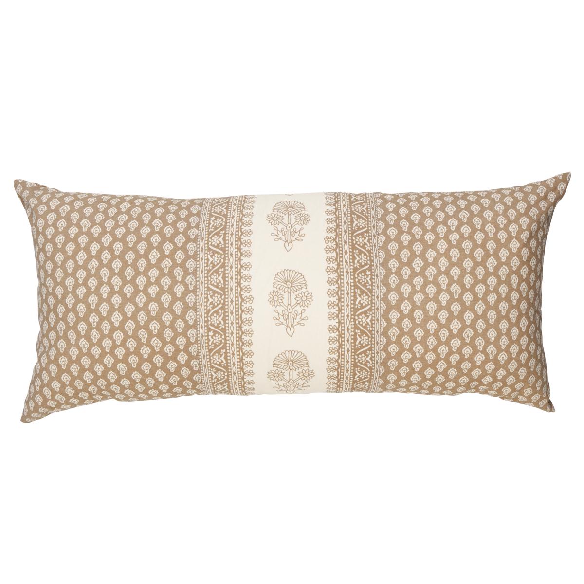 Schumacher Hyacinth I/O Neutral 30" x 14" Pillow