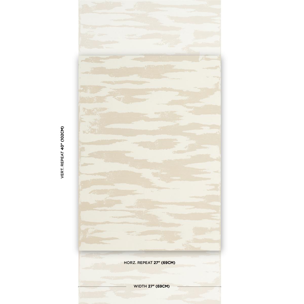 Schumacher Plastered Manuscript Arctic Wallpaper