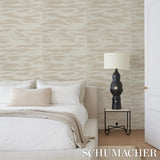 Schumacher Plastered Manuscript Arctic Wallpaper