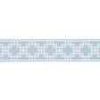 Schumacher Squared Away Trellis Tape Sky Trim